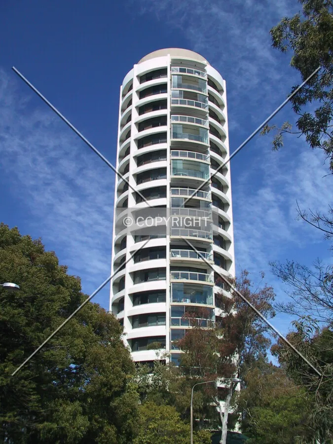 View to the southeast from Darling Point Road