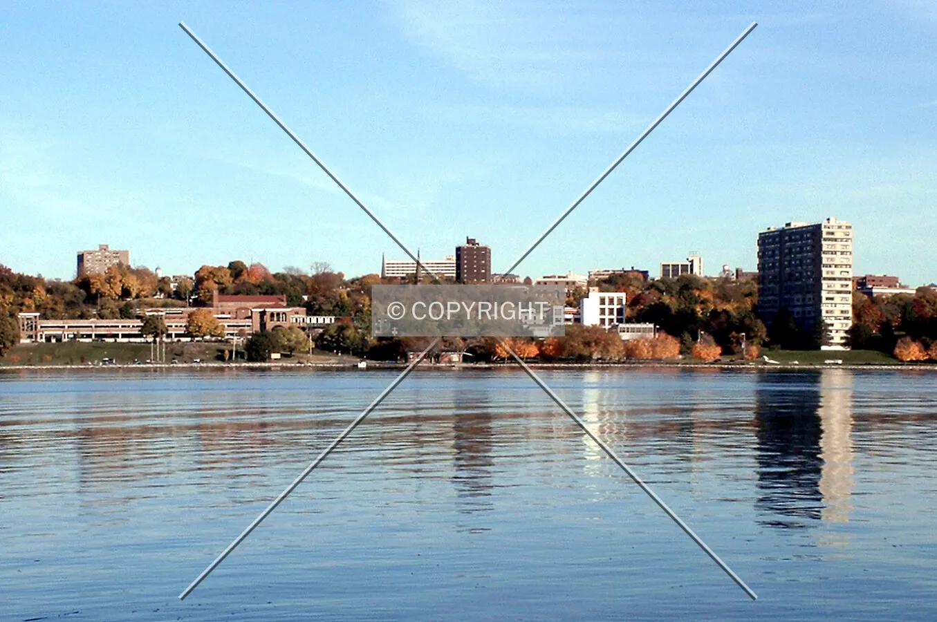 View from the northwest across the Hudson