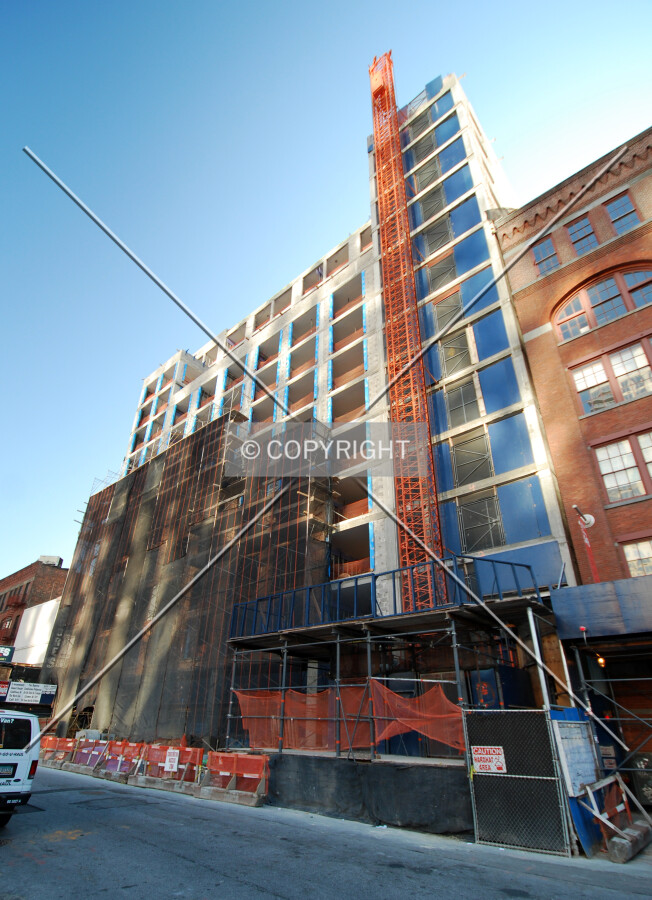 Viewed along West 28th Street