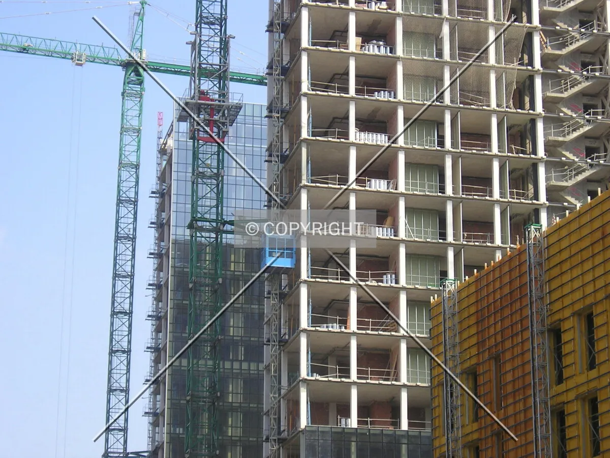 Closer view of the structure