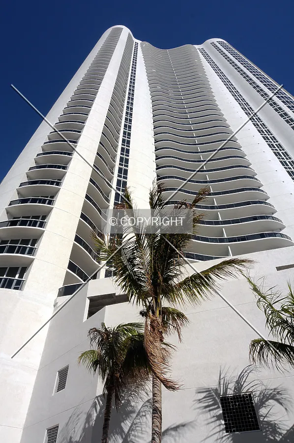 Looking up from the south