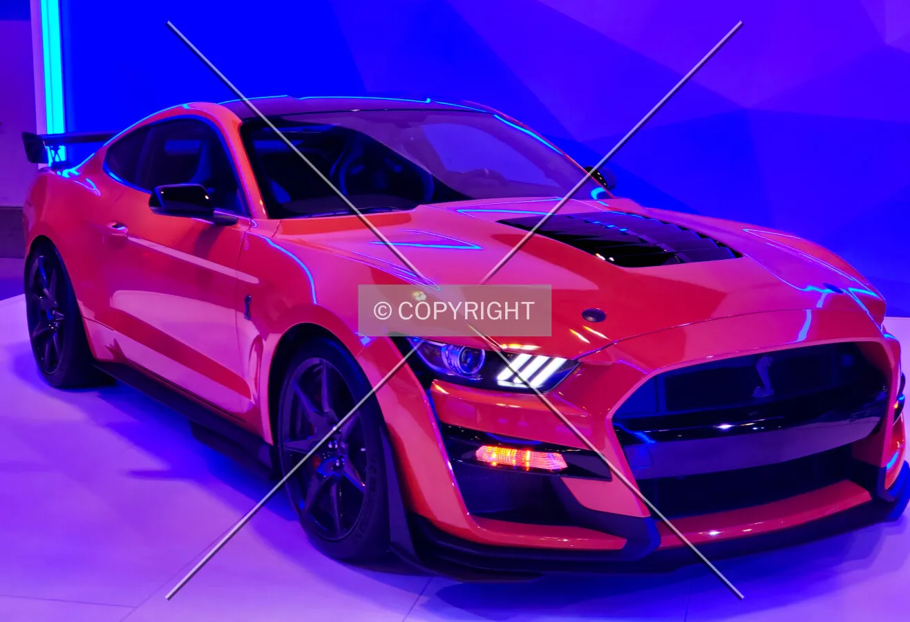 A Ford Mustang Cobra at the 2020 Saint Louis Auto Show; January 25, 2020