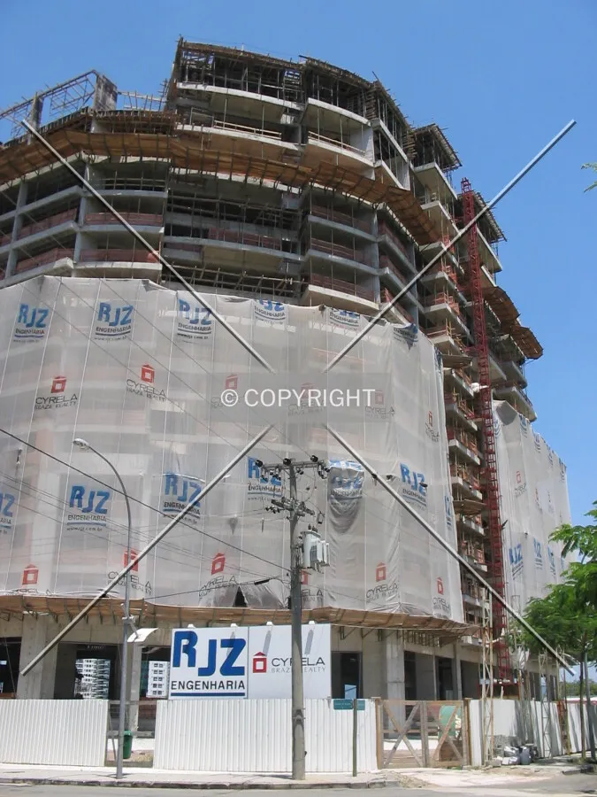 During the construction of the 15th floor