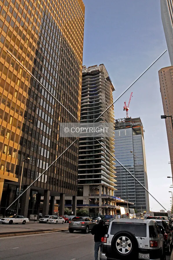 Looking south along Columbus from Wacker Drive