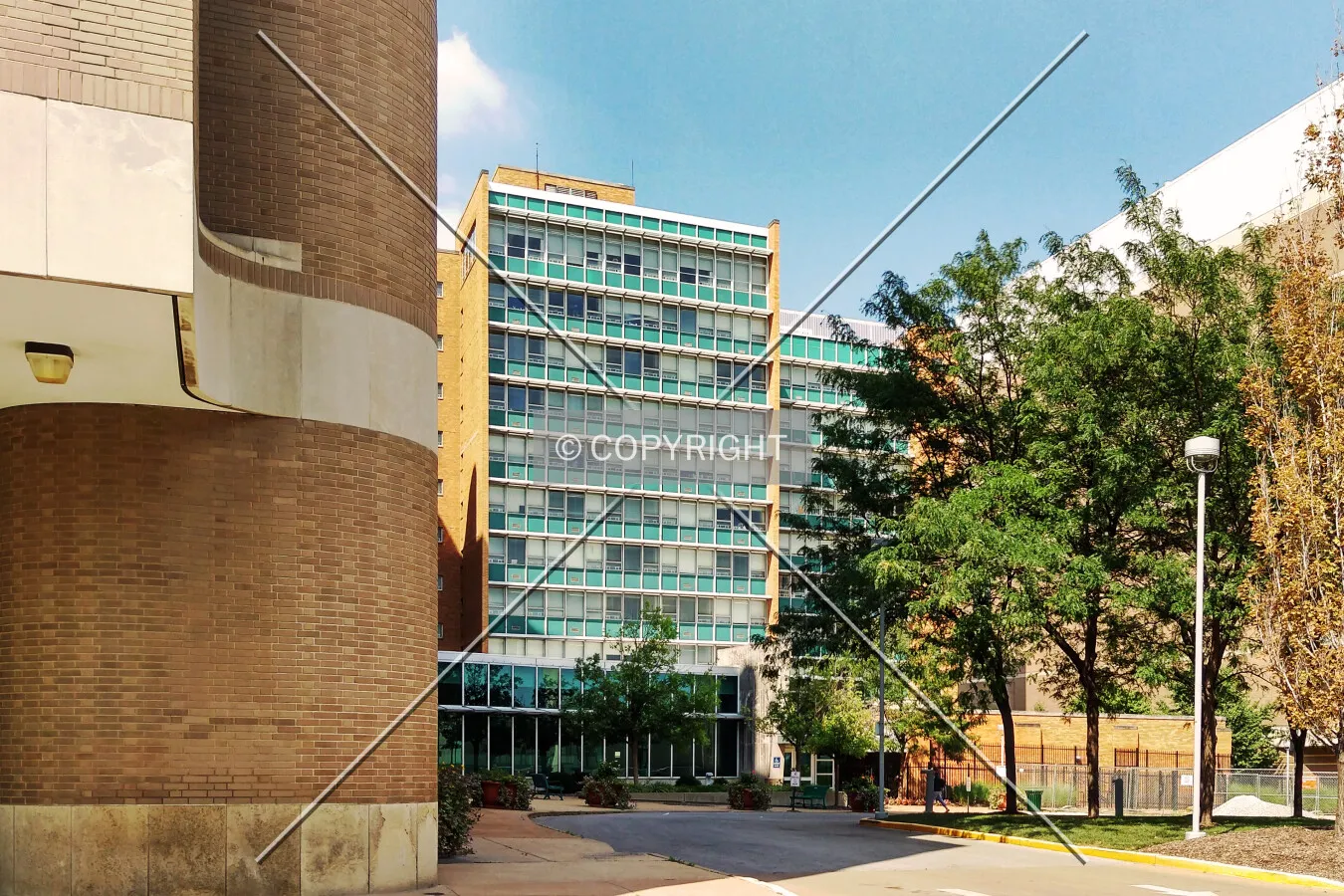 View from the southwest; August 15, 2015