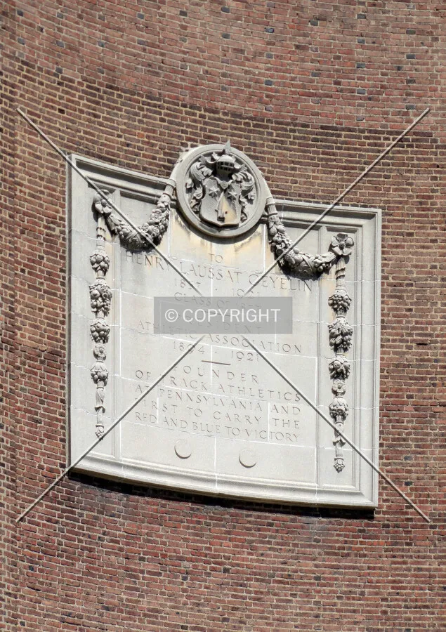 Dedication plaque on the southeast corner
