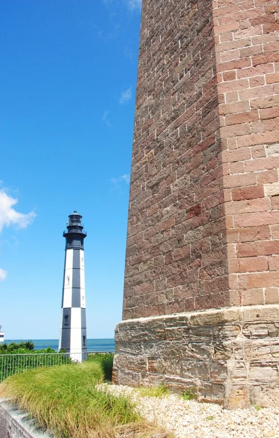 Looking from the base of the original light