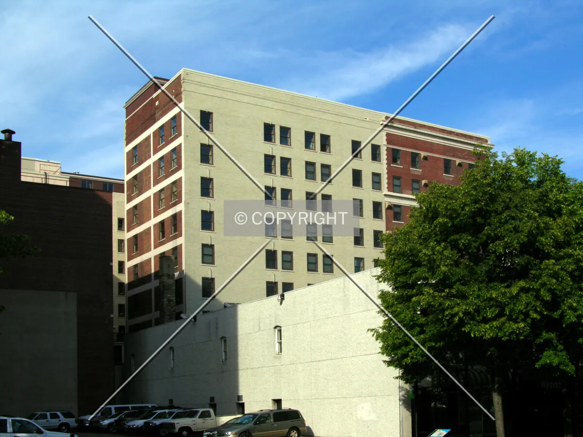 Looking northwest from Carroll Street