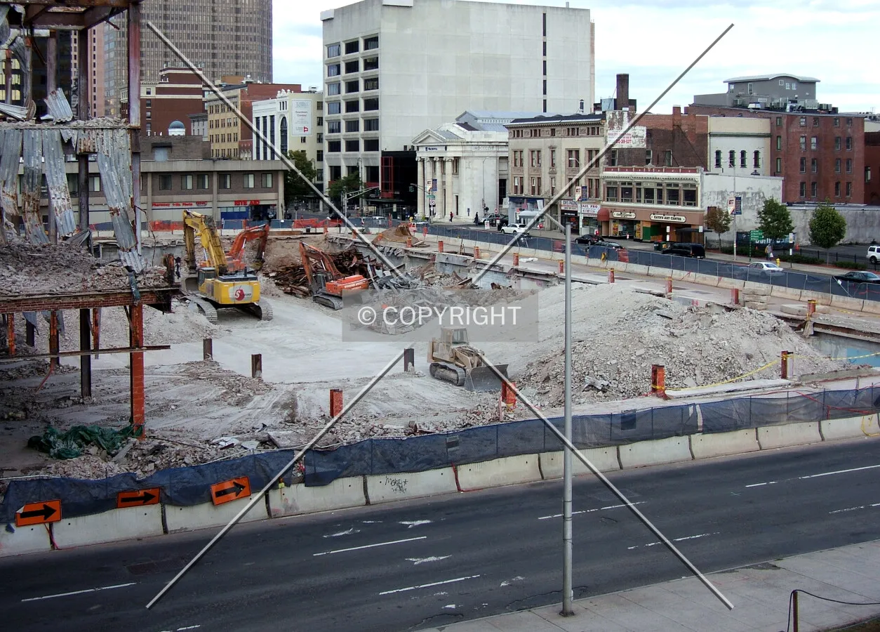 View from the southwest across George Street toward Church Street