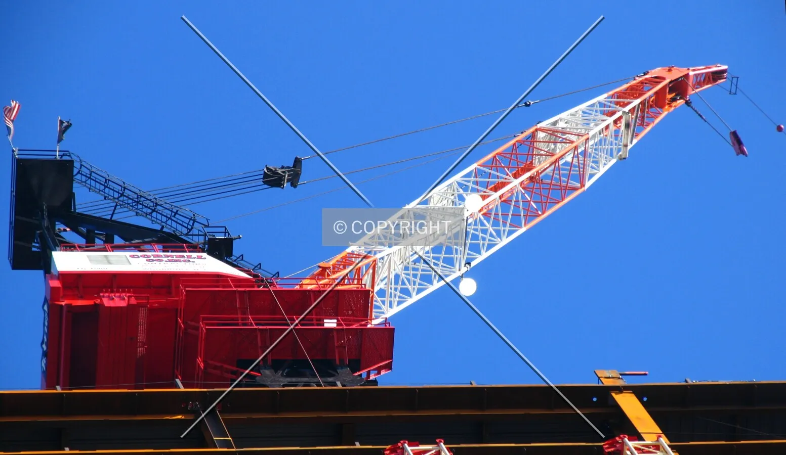 Crane at the southeast side of the top