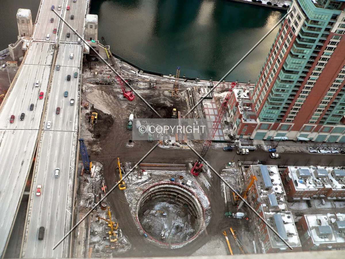 View from the 60th floor of North Pier Tower