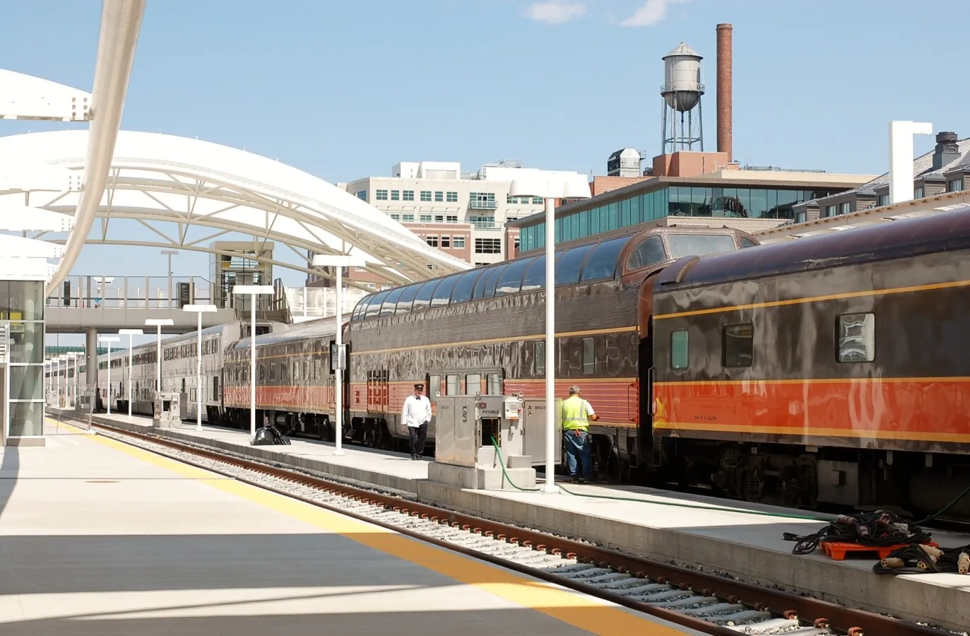 Amtrak's California Zephyr making its stop