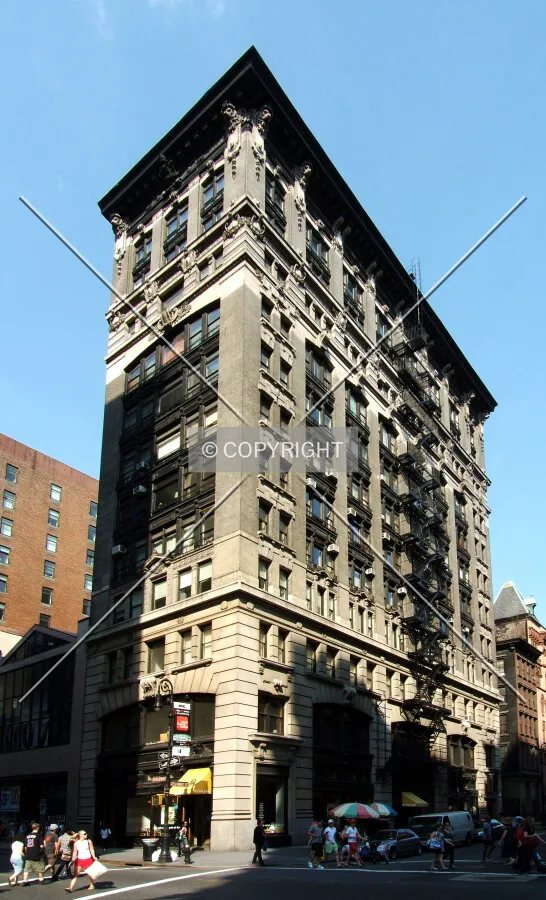 View from the southwest at Broadway and Great Jones Street