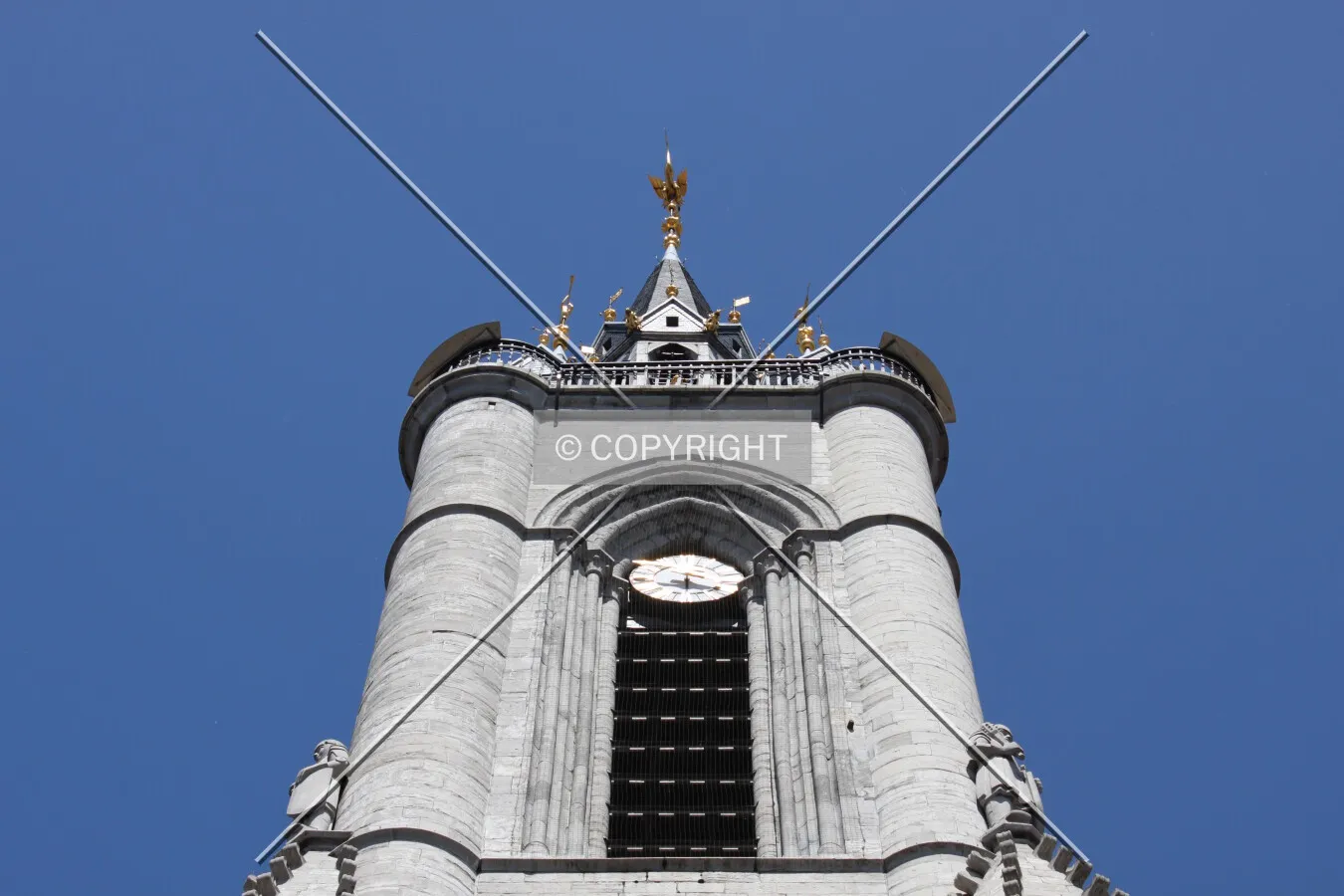 Looking up from the southwest