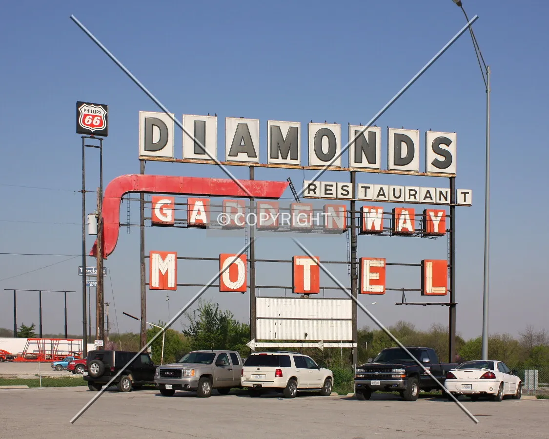 Signs along Interstate 44