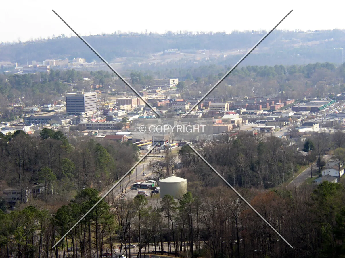 Looking southeast into downtown from atop Vulcan
