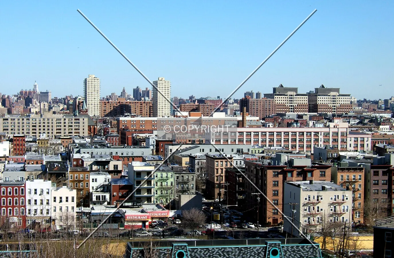 View from the northwest across Hoboken