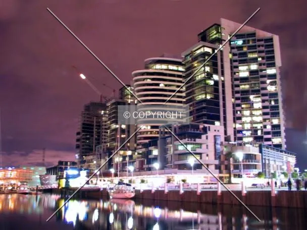 Night view of complex