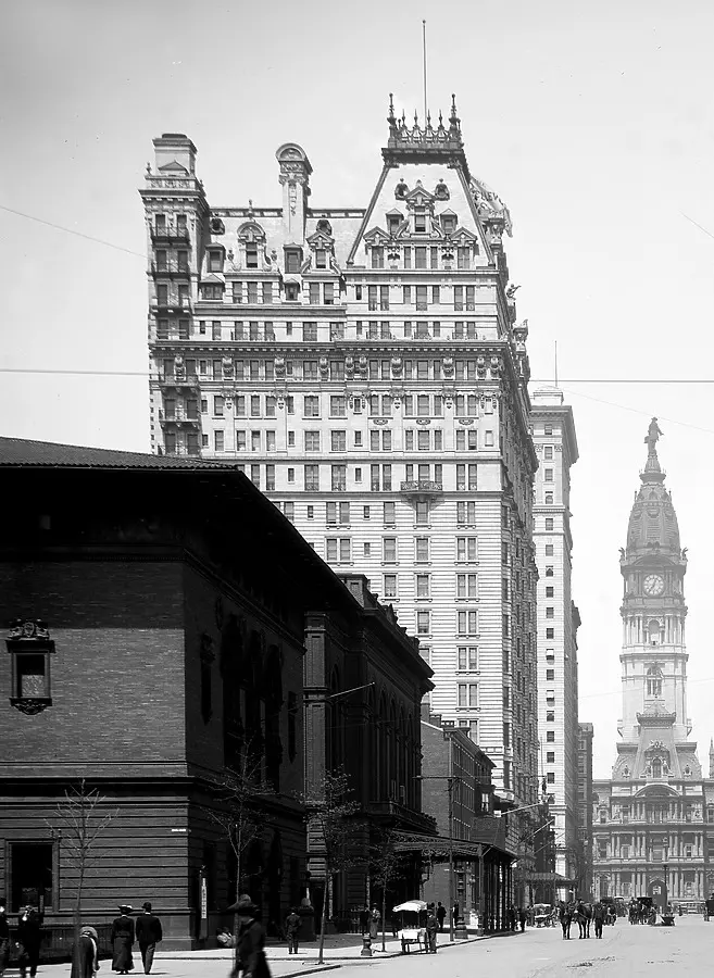 Vintage view from the south before construction of the 1911 addition