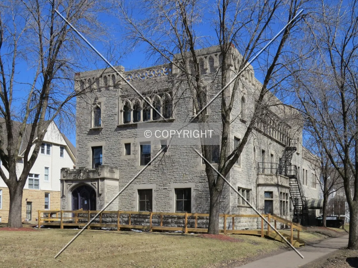 View to the northeast from East 25th Street