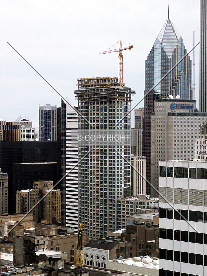 View from LaSalle National Bank looking northeast