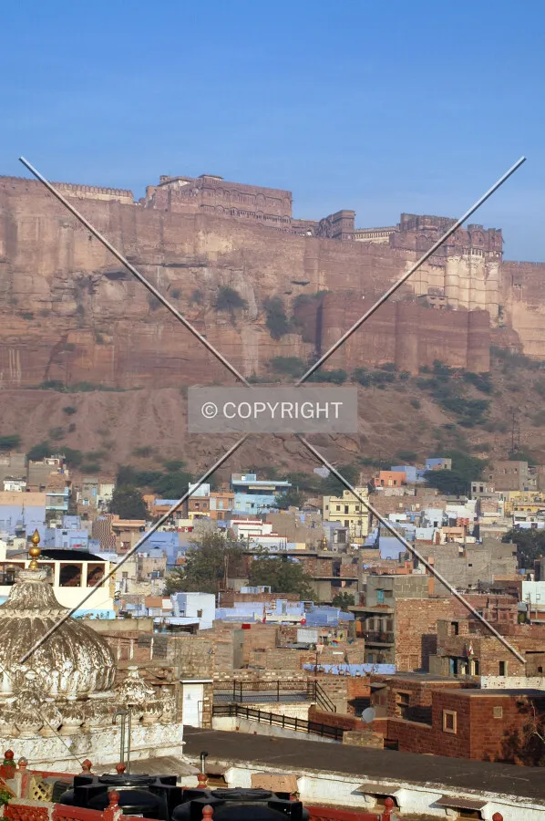 Old city beneath the fort