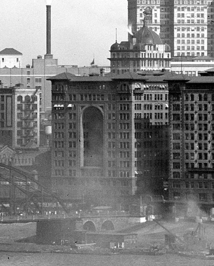 Vintage view from the northwest