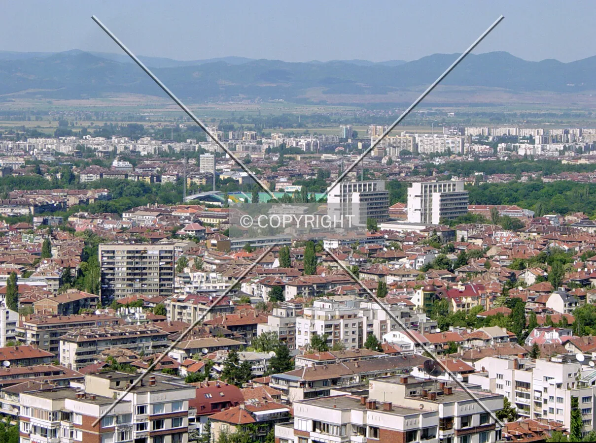 View of Sofia from the Kempinski Hotel