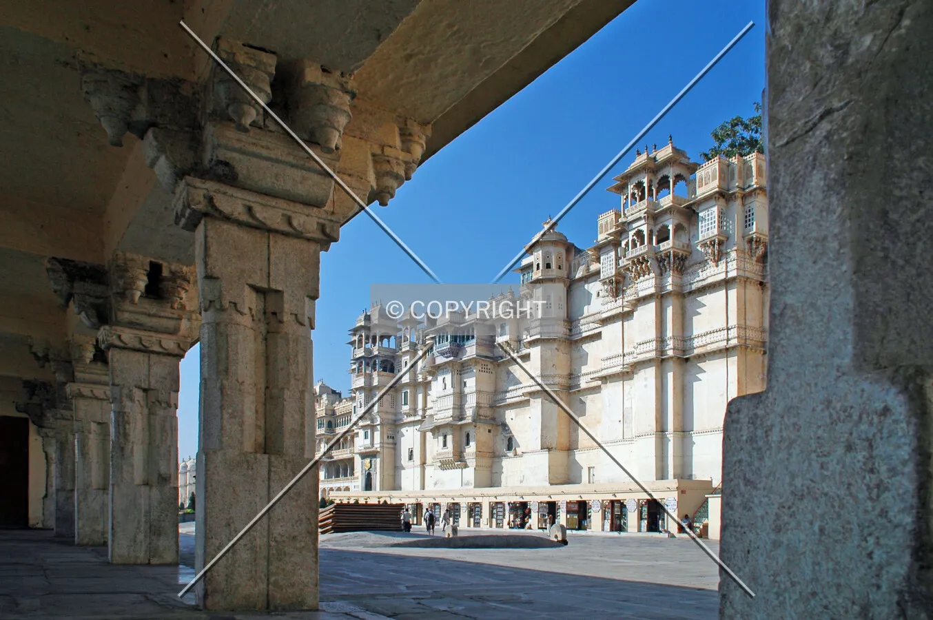 As seen across the Royal Courtyard