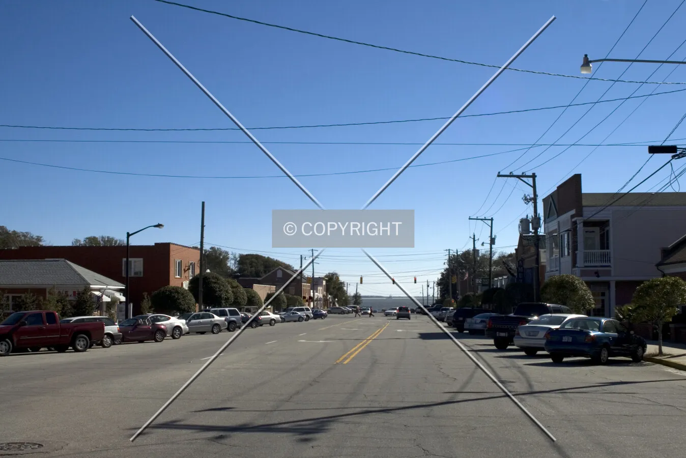 Looking south from N Howe Street
