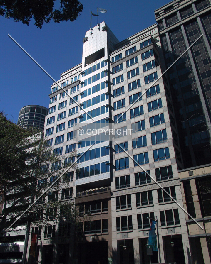 View of west facade from Wynyard Park