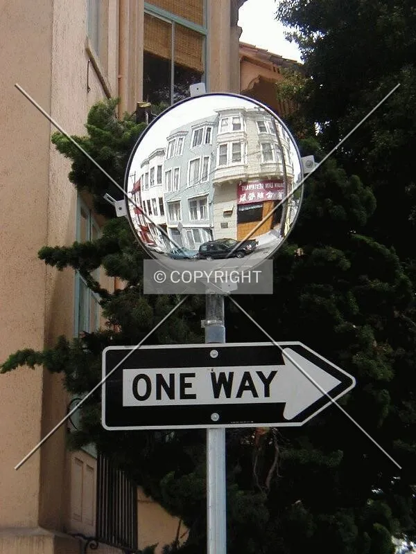 Russian Hill traffic mirror