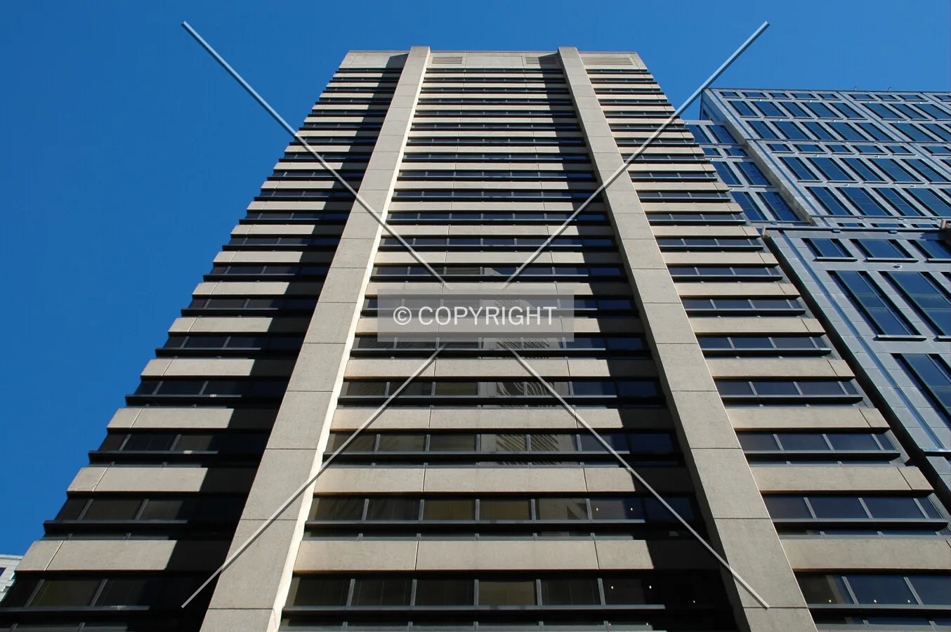 Looking up the east side