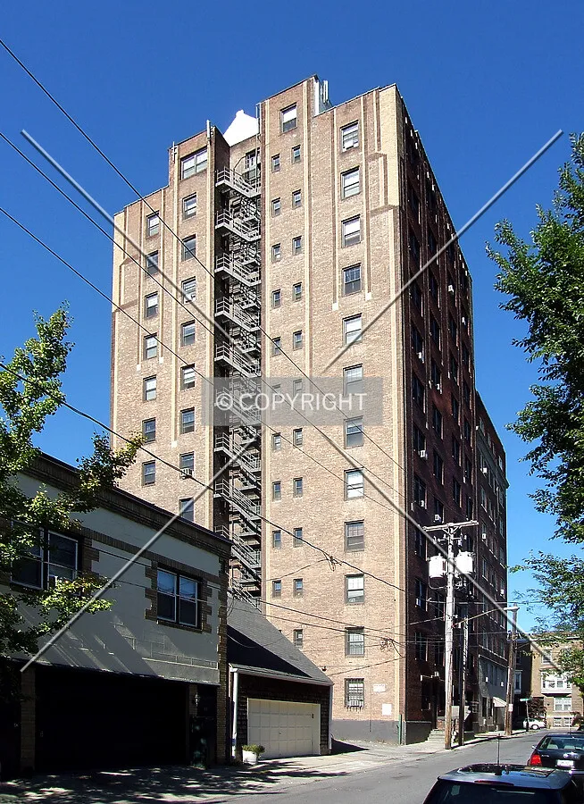 View from the southeast on Spring Street