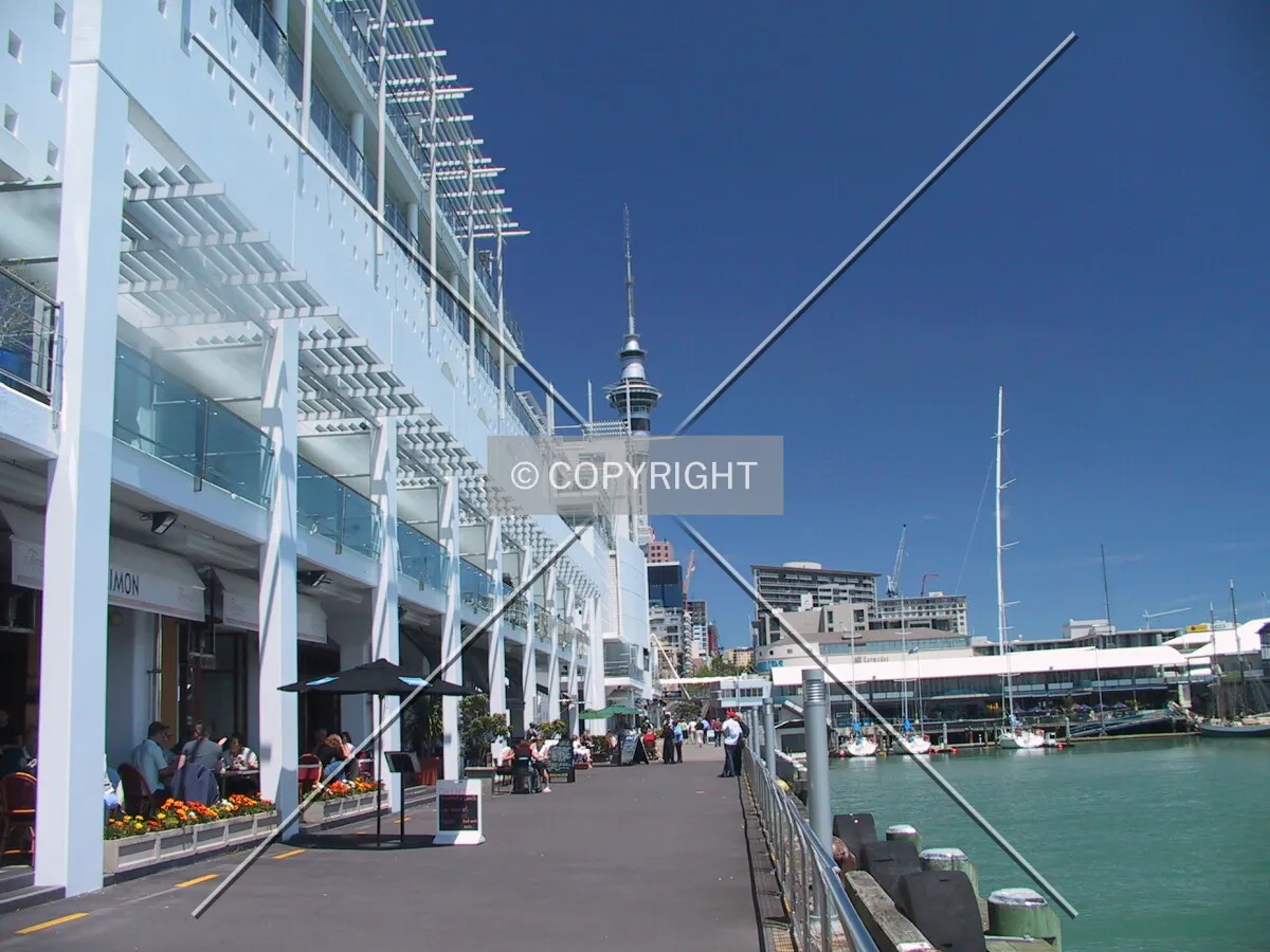 View down Princes Wharf