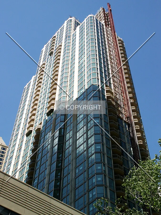 Looking up from the southwest