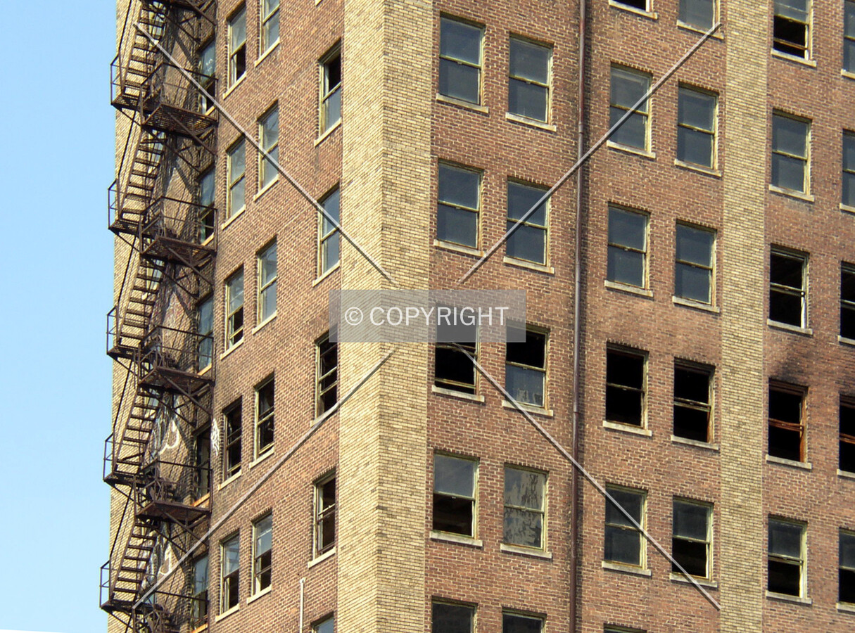 Detail of the southwest corner