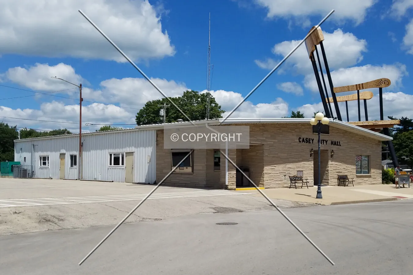 View from the southwest; July 29, 2017