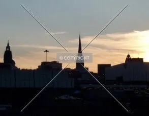 Skyline in silhouette