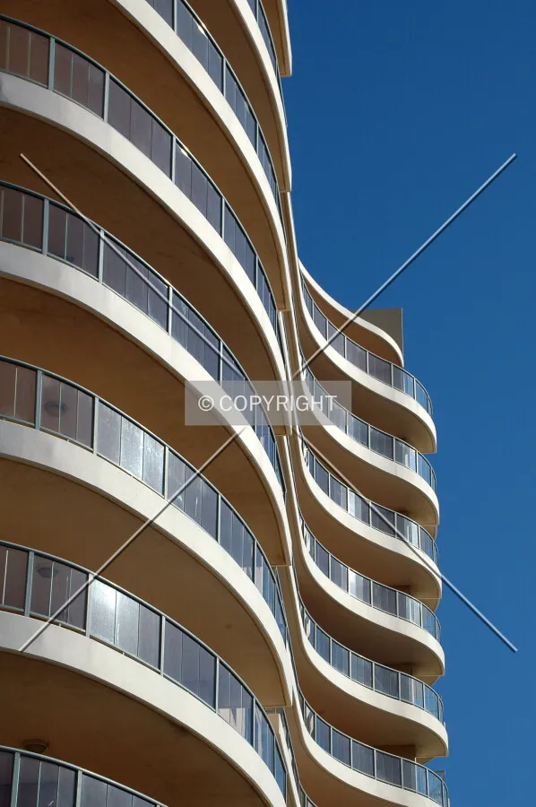 Balconies on the north side