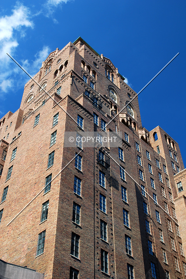 Looking up from the east