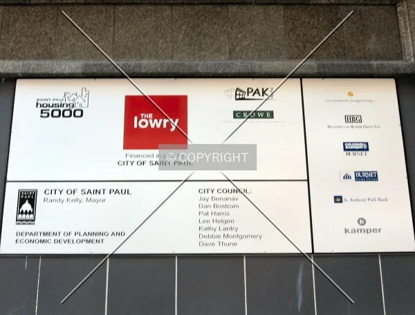 Project board along St. Peter Street