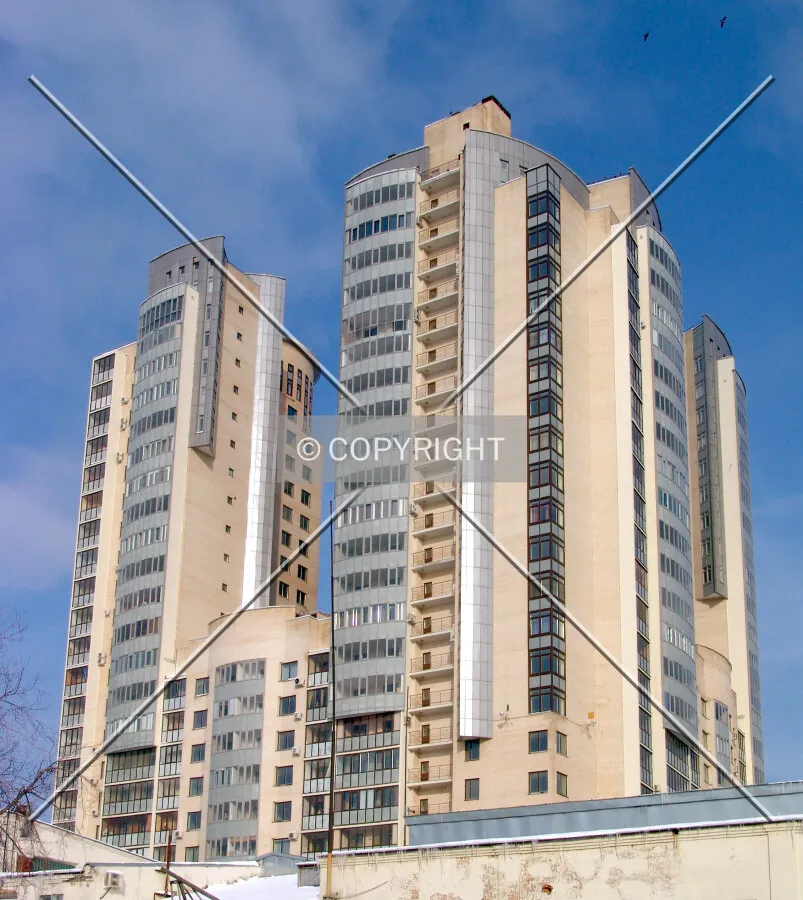 The upper floors as seen from the southwest