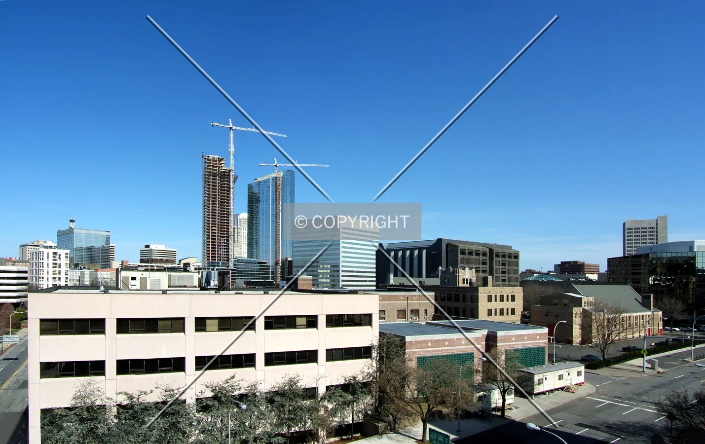 Downtown from the northwest