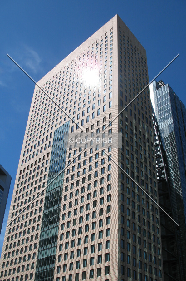 Looking up from the northeast