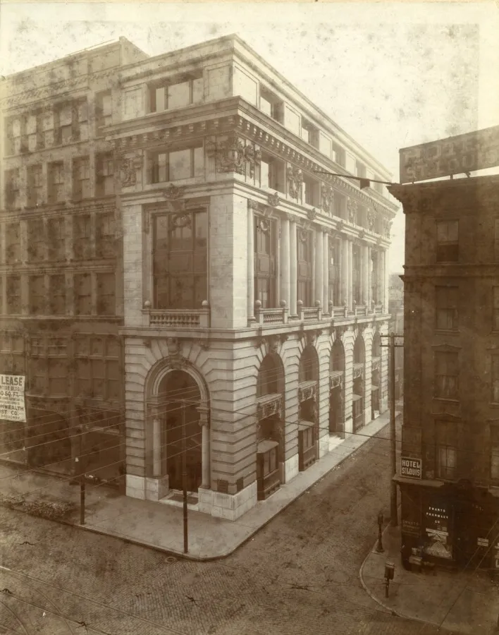Vintage view from the southwest