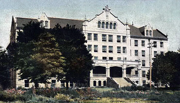 Vintage view from the southeast