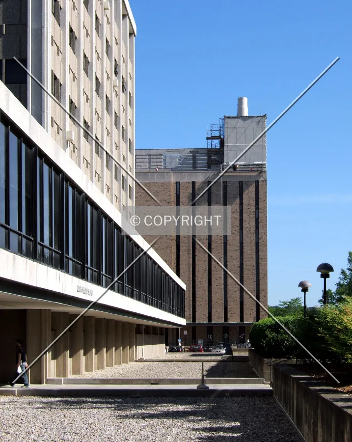 View from the south past Clark Hall