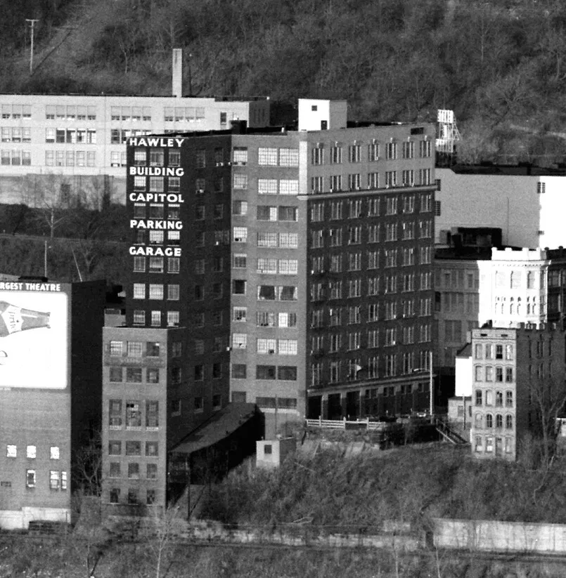 View from the southwest across the Ohio River