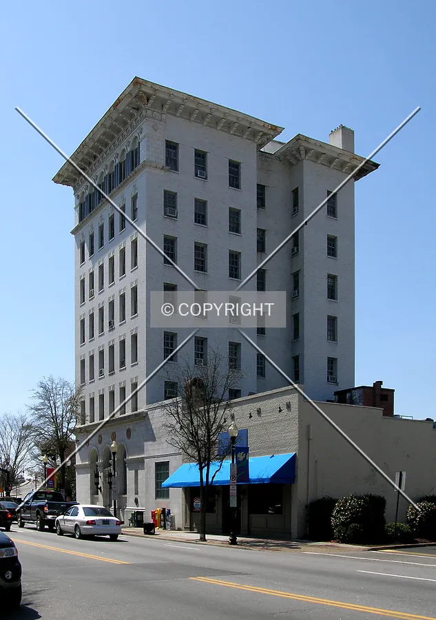 From across North Main Street to the northeast